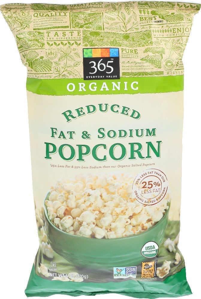 Organic Reduced Fat & Sodium Popcorn