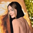 Margot Robbie Stuns in a Stomach-Cutout Gown With a Black Hood