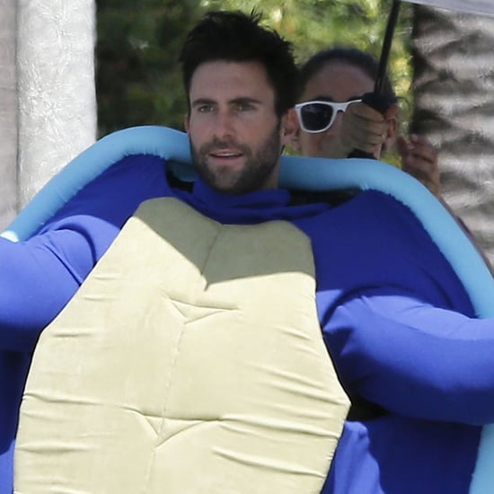 Adam Levine in Turtle Costume in LA August 2016