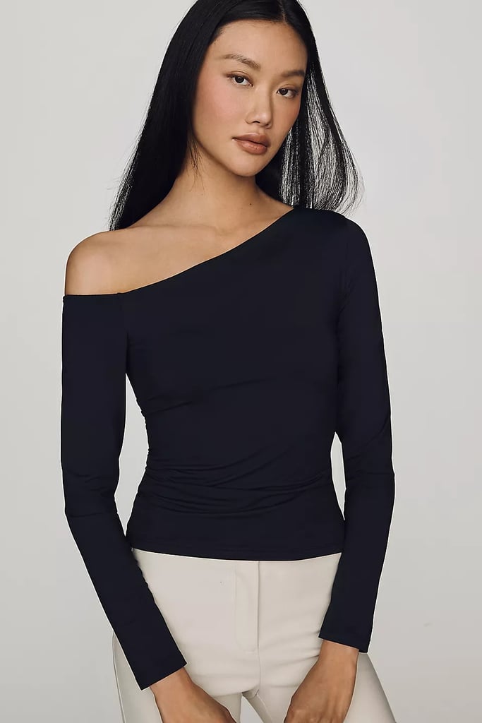 Maeve Off-Shoulder Long-Sleeve Top ($40, originally $68)
Add a little bit of personality to your basic black long sleeve with a subtle off-the-shoulder detail. Made with stretchy, soft fabric, this top will move with your body no matter how you style it.