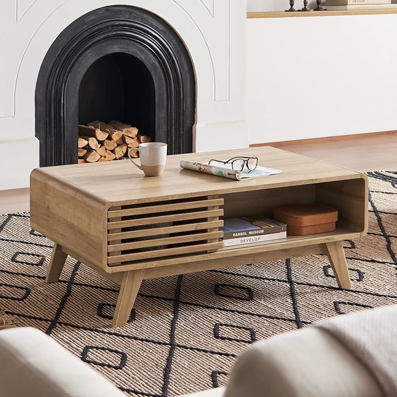 For the Living Room: A Curved Wood Coffee Table