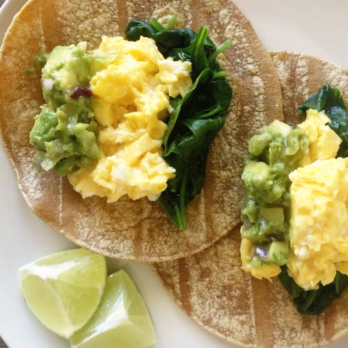 Avocado Breakfast Tacos Recipe POPSUGAR Food
