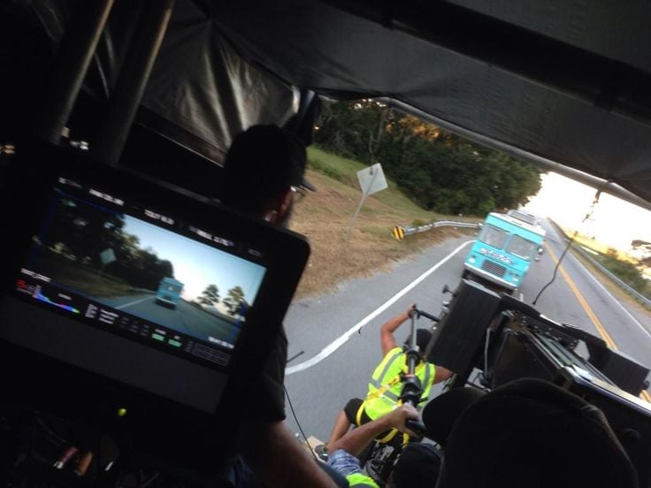 On day four, Soderbergh tweeted what we assume is the van the guys will go on their trip in.