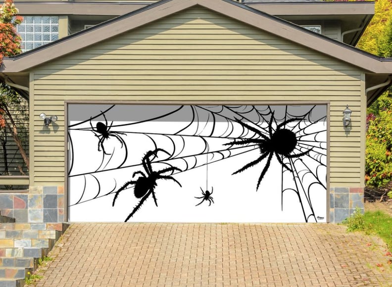 Garage Door Spider Decor Mural