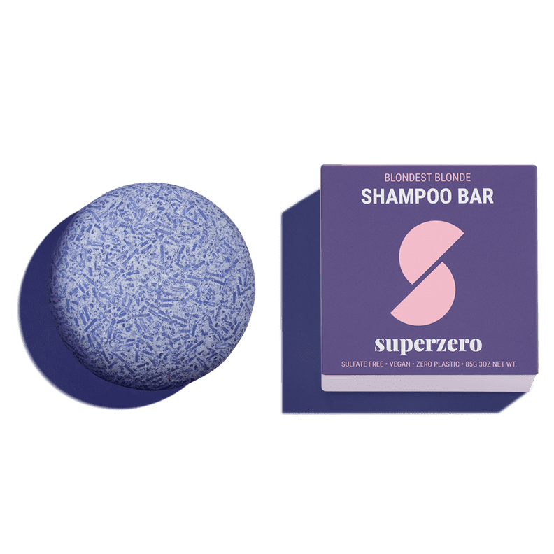 Superzero Purple Shampoo Bar For Blonde and Highlighted Hair