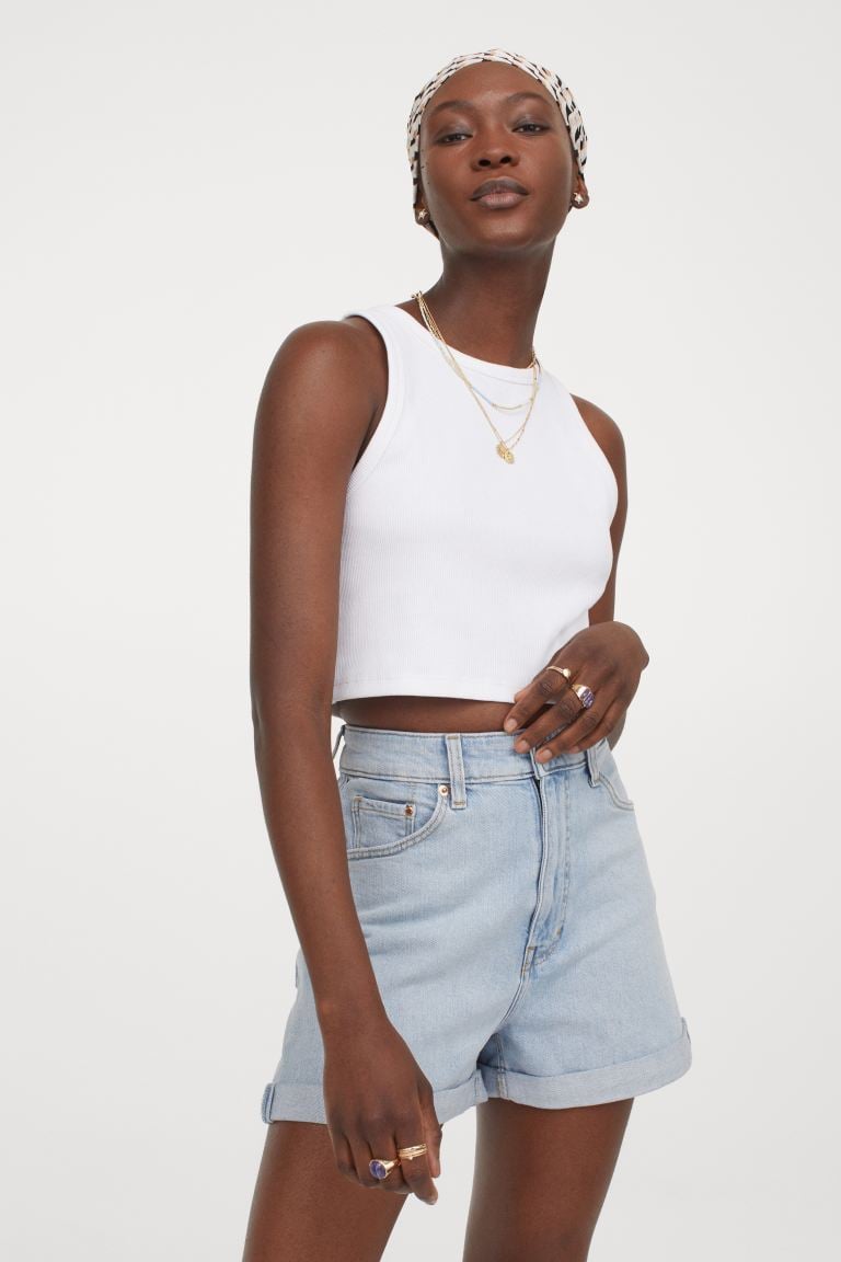 H&M Mom Ultra High Denim Shorts