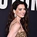 Anne Hathaway Dazzles in Sequined Leopard-Print Leggings and a Matching Minidress