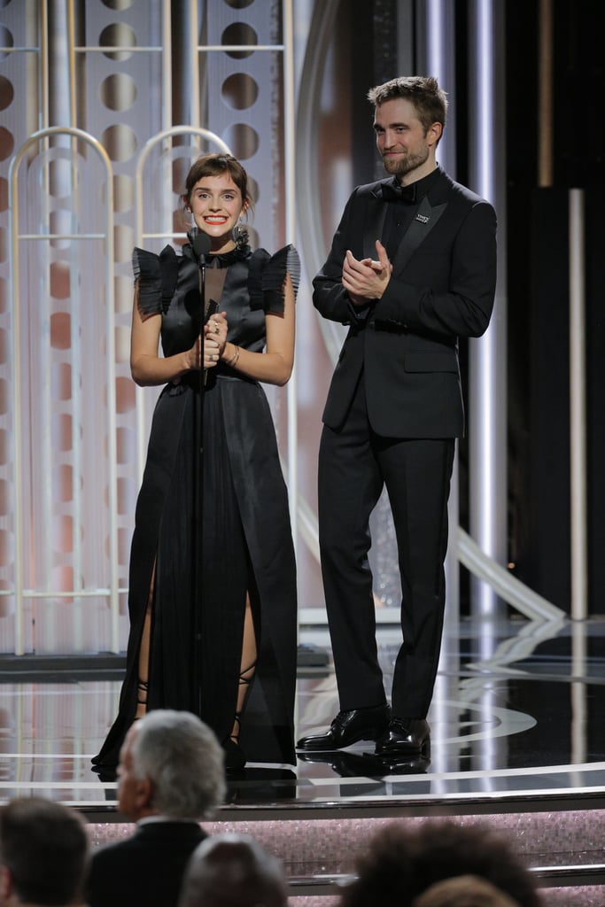 Emma Watson And Robert Pattinson At Golden Globes 2018