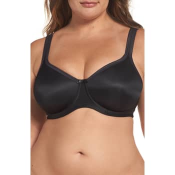 Deesse Dark-Red / Black Plus Size Two tone underwired bra ($56) ❤ liked on  Polyvore featuring intimates, bras, plus size, plus size underwire bras,  womens plus …