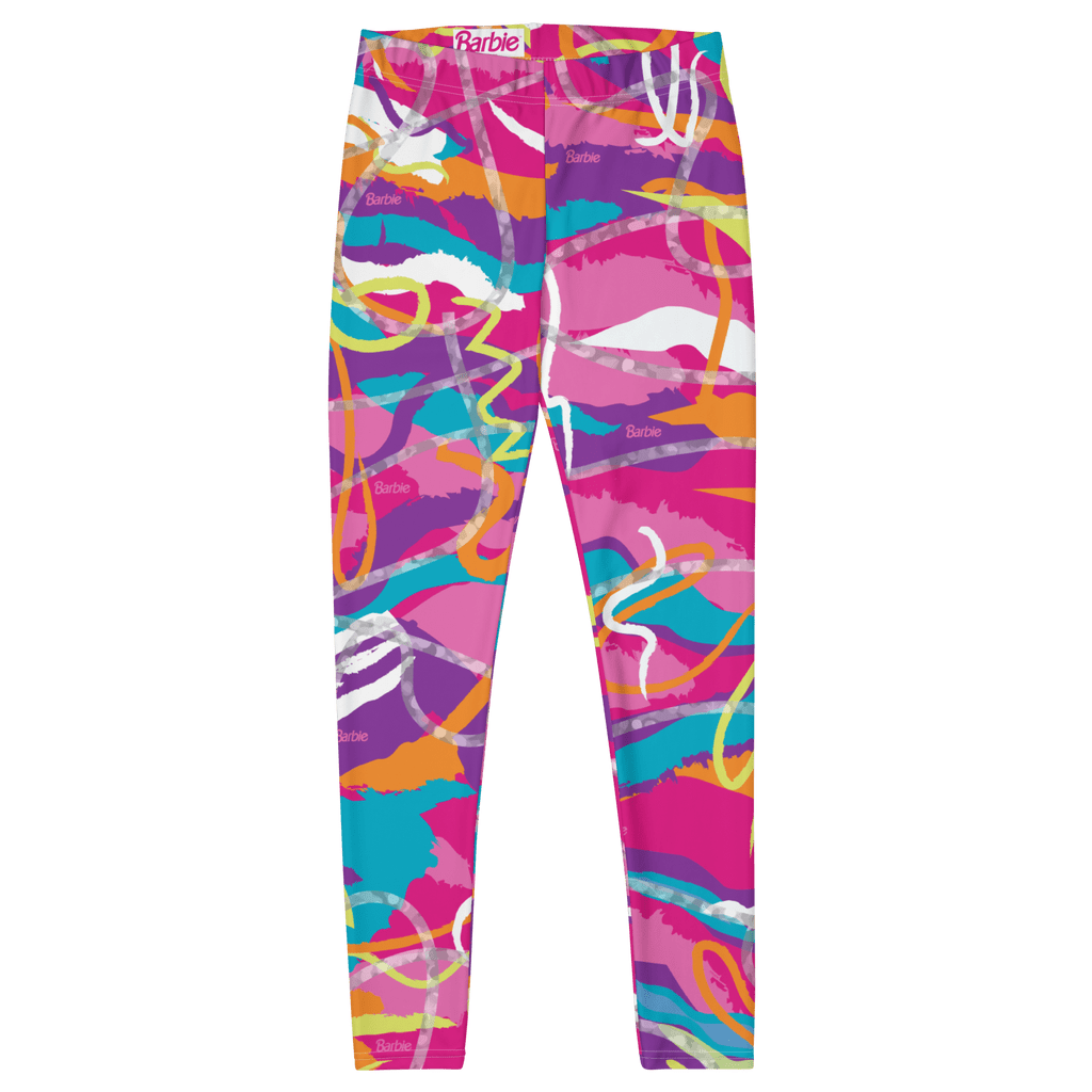 80年芭比s-themed氖打印紧身裤