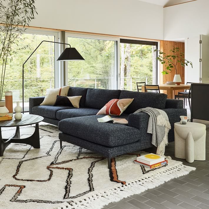 Most comfortable mid century modern sectional discount