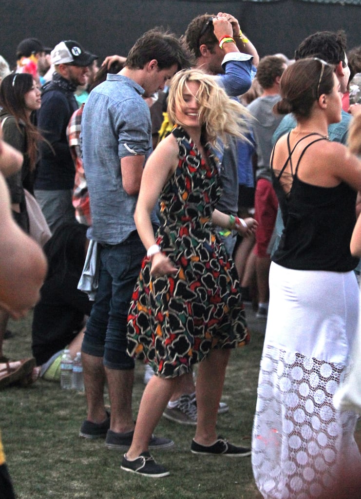 Dianna Agron danced the day away.