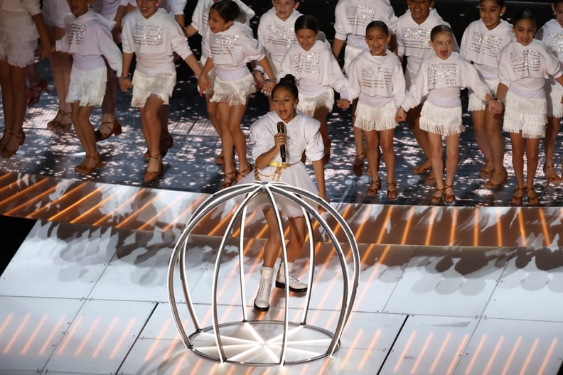 See Pictures of Jennifer Lopez's Daughter Emme Singing at the 2020 Super Bowl