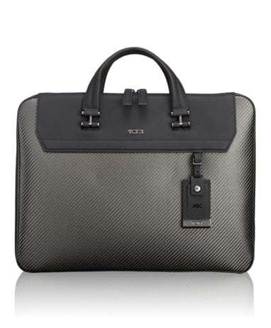black briefcase