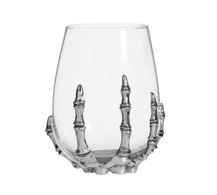 Skeleton Stemless Wine Glass