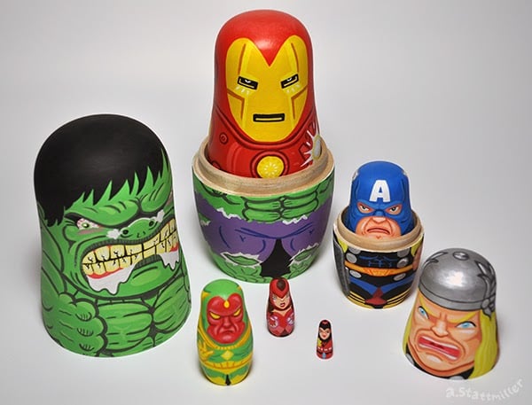 Somehow, the Hulk manages to look terrifying, despite being so tiny.