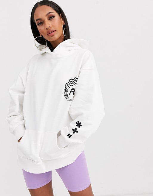 ASOS Design Oversized Hoodie With Sporty Logos