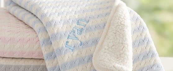 Monogrammed Baby Blankets