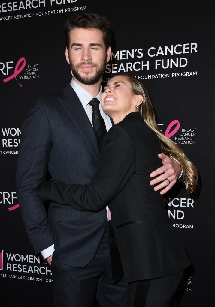 Miley Cyrus Liam Hemsworth at Cancer Research Fund Gala 2019