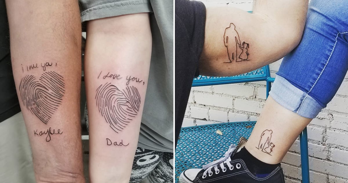 80 Cute FatherDaughter Tattoos  Body Art Guru