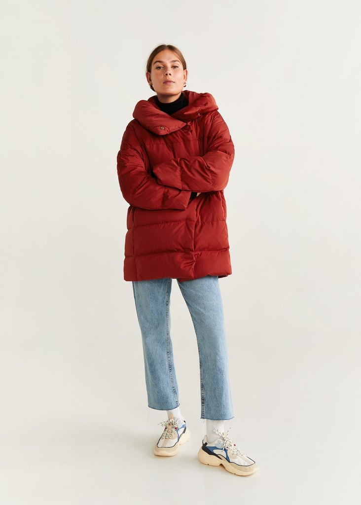 Mango Hood quilted coat