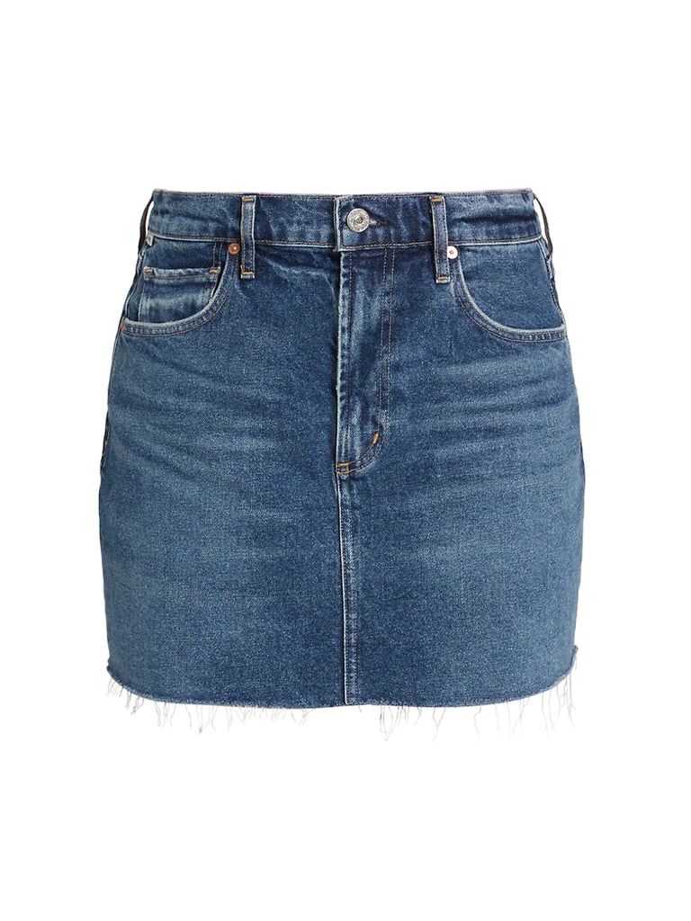 Citizens of Humanity Beatnik Stretch Denim Miniskirt