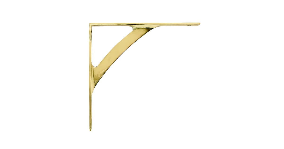 Classic Brass Bracket Affordable Gold Bracket Shelves POPSUGAR Home