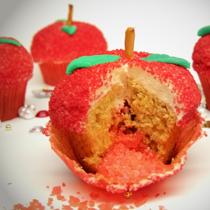 Pop Rocks-Filled Apple Cupcakes