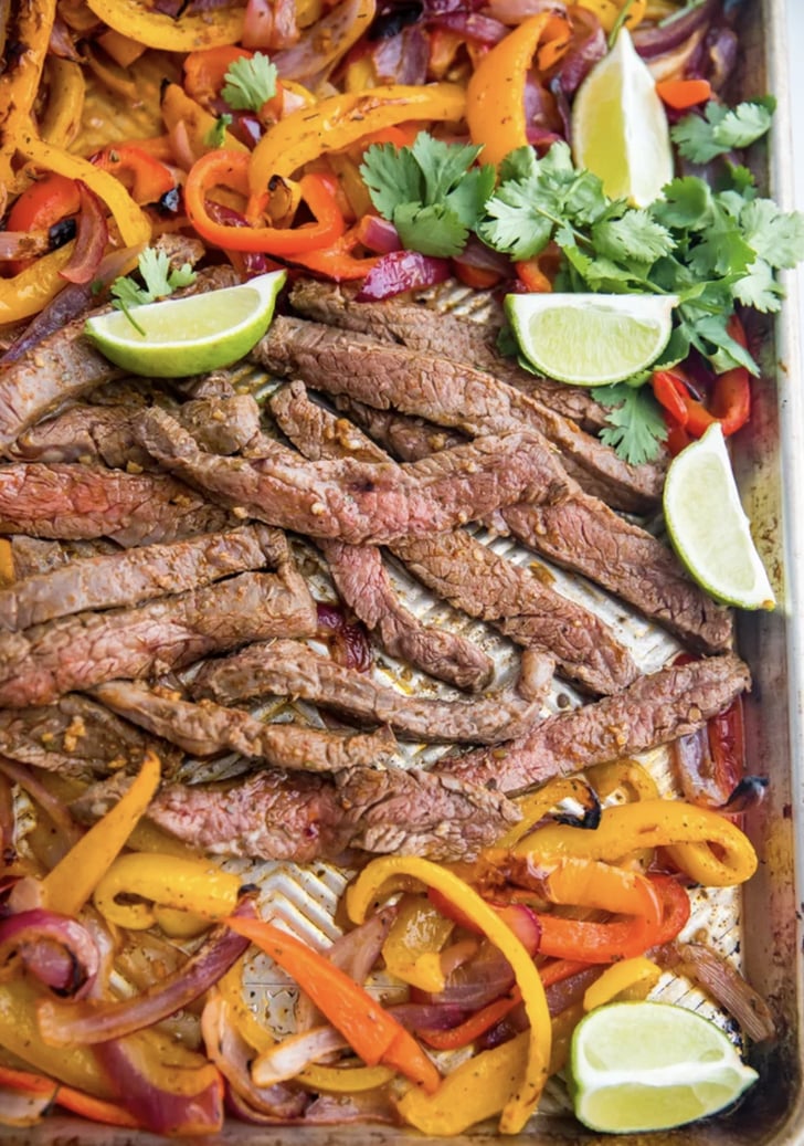 Sheet Pan Fajitas With Steak
