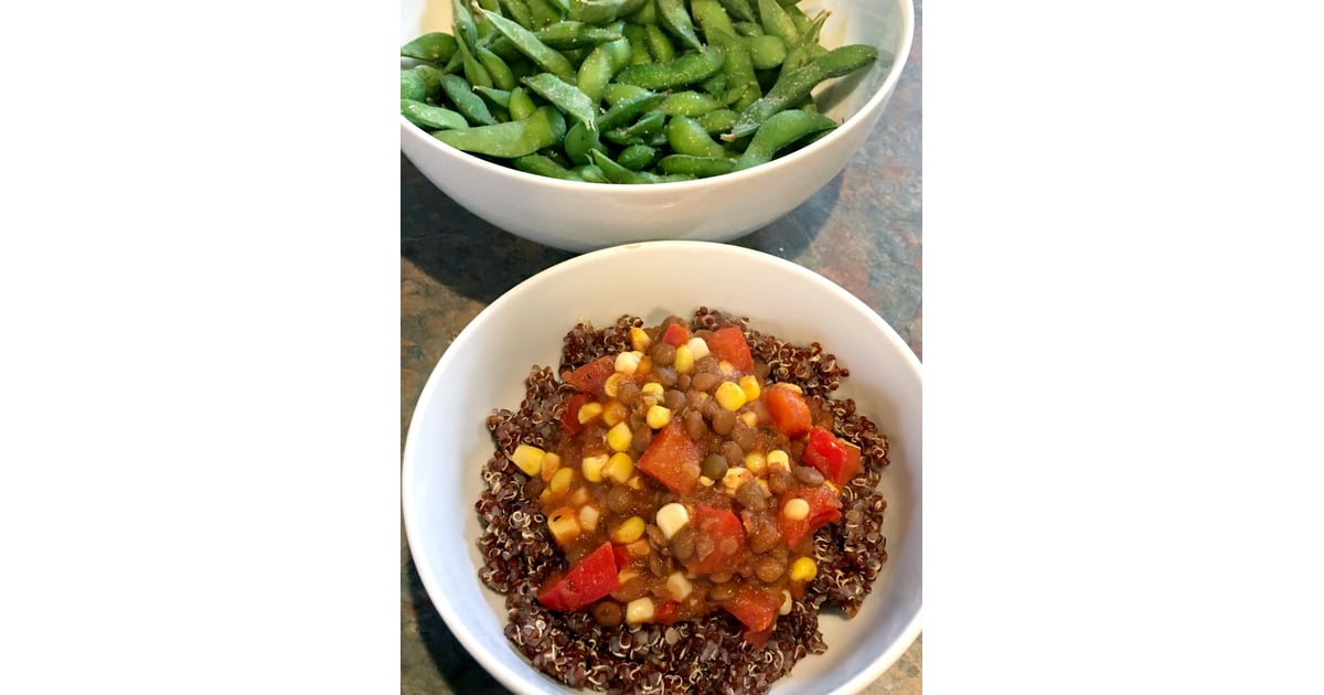 530 p.m. — Lentils With Quinoa and Edamame What I Eat in a Day
