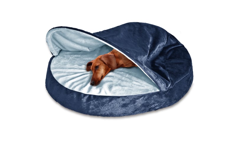 Furhaven Microvelvet Snuggery Burrow Pet Bed