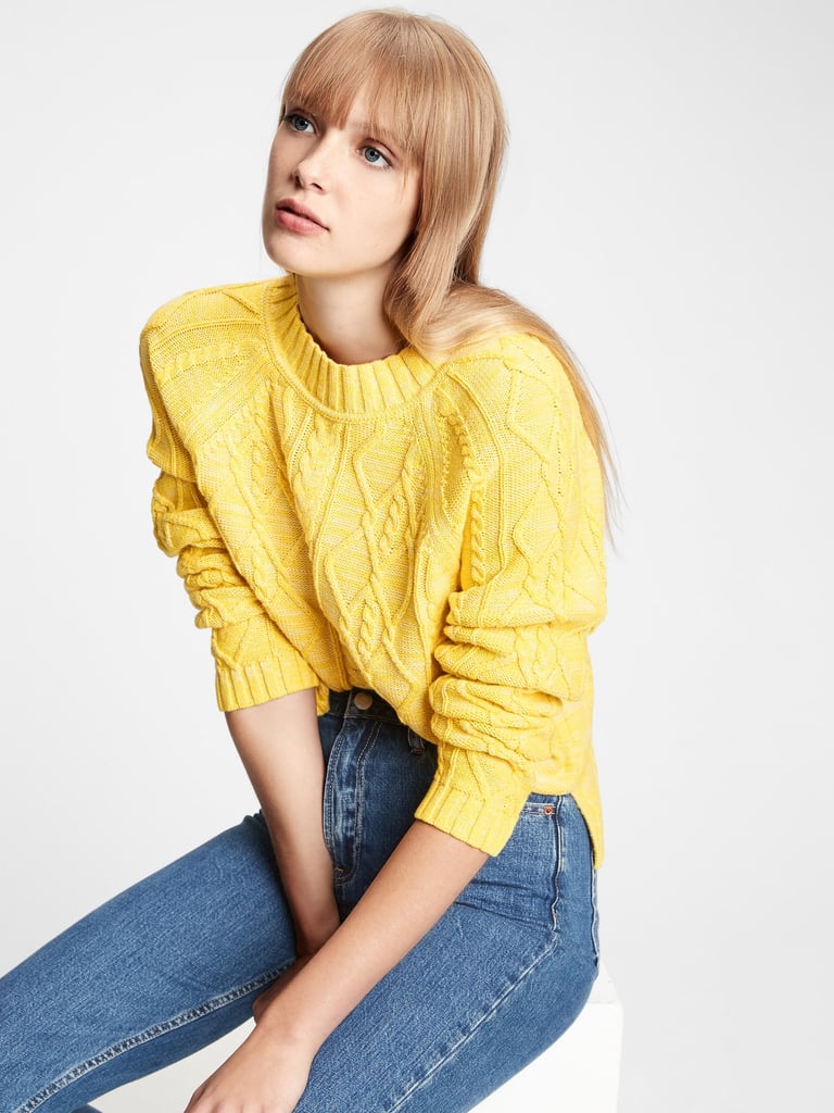 gap yellow sweater