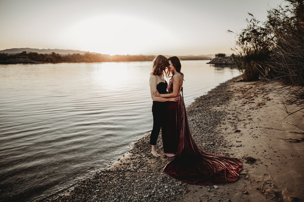 Sexy River Beach Engagement Photo Shoot