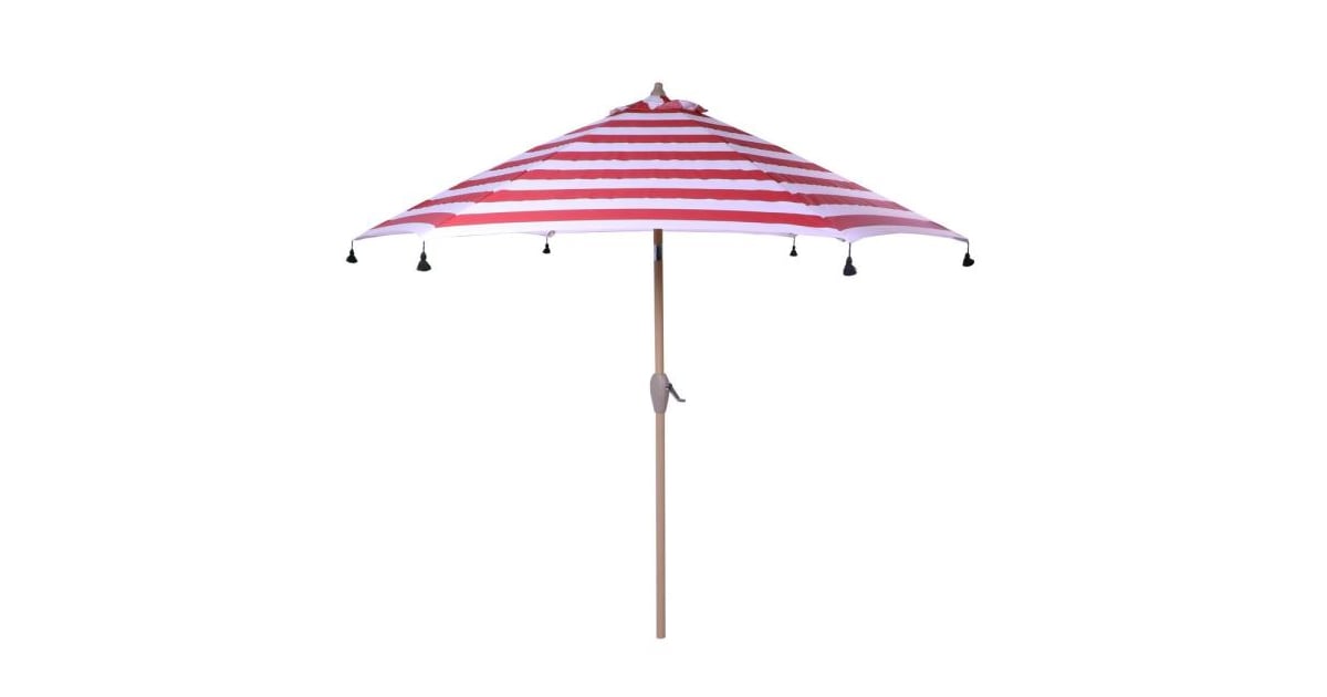 Hampton Bay Aluminum Drape Patio Umbrella With Tassels Stay Cool This Summer With These 50 Outdoor Umbrellas Popsugar Home Photo 51