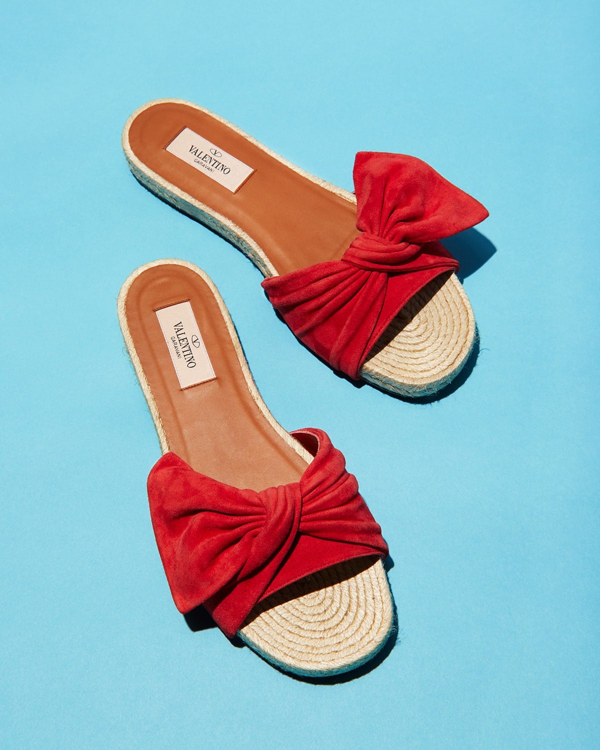 Valentino online espadrille slide