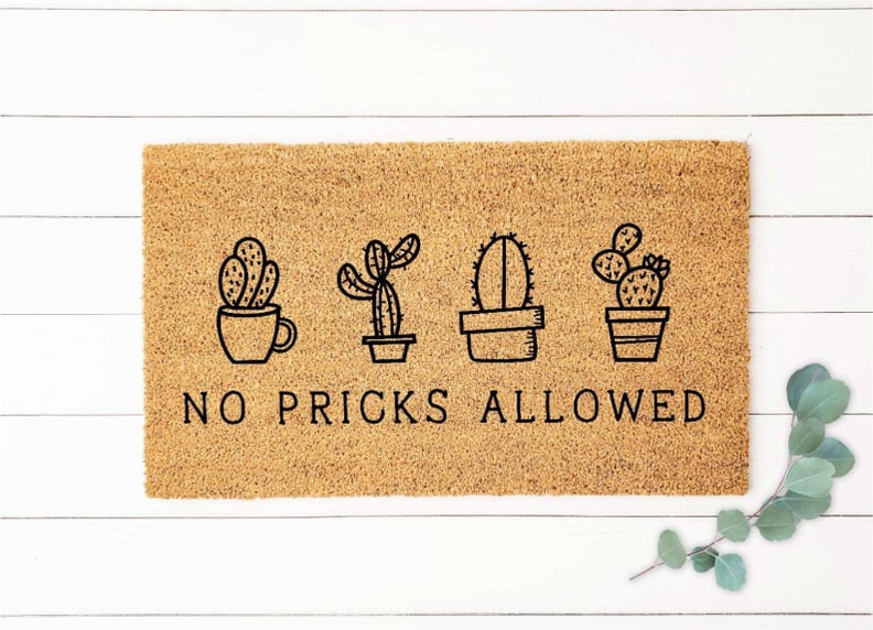 No Pricks Allowed Doormat