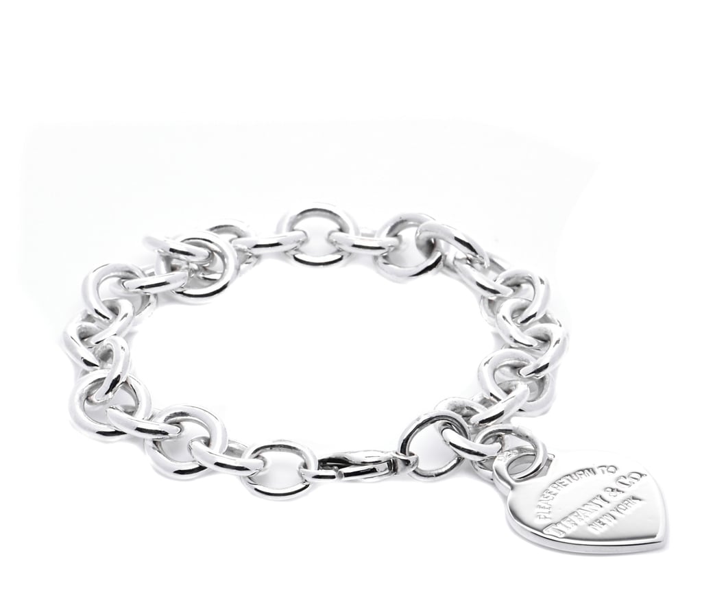 Tiffany Sterling Silver Return to Tiffany Heart Tag Charm Bracelet