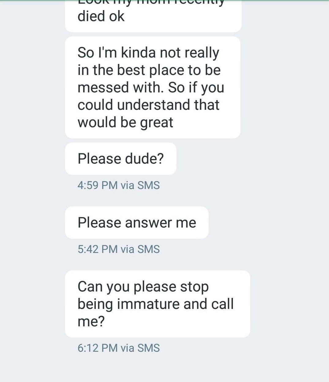 Text Messages From Guy Being Rejected Popsugar Love Sex