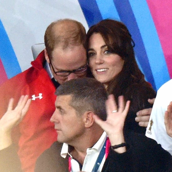 Prince Harry and Prince William at the Rugby World Cup 2015