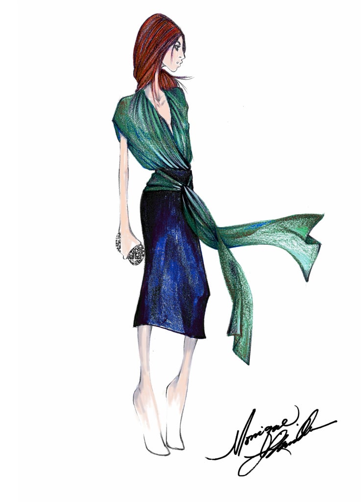 Monique Lhuillier | Designer Sketches From New York Fashion Week Fall ...