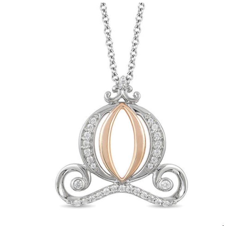 Enchanted Cinderella Diamond Carriage Pendant