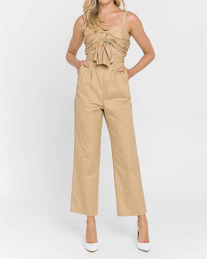 Express Endless Rose Ruched Detail Jumpsuit