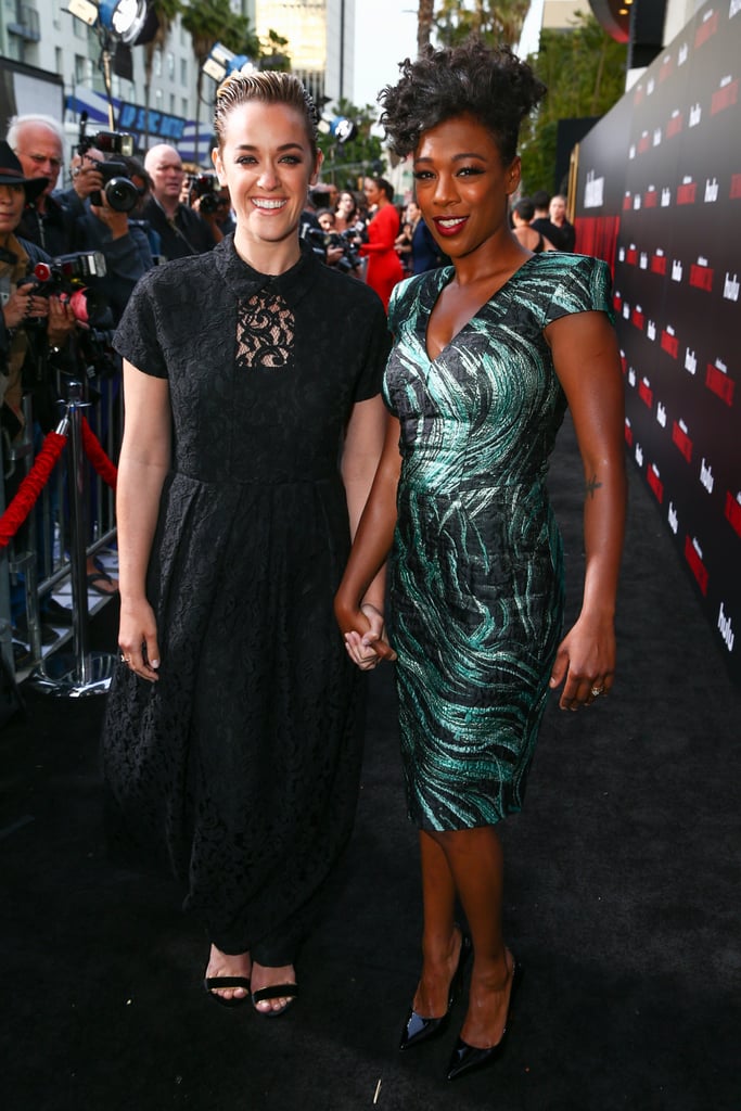 Samira Wiley and Lauren Morelli at Handmaid's Tale Premiere