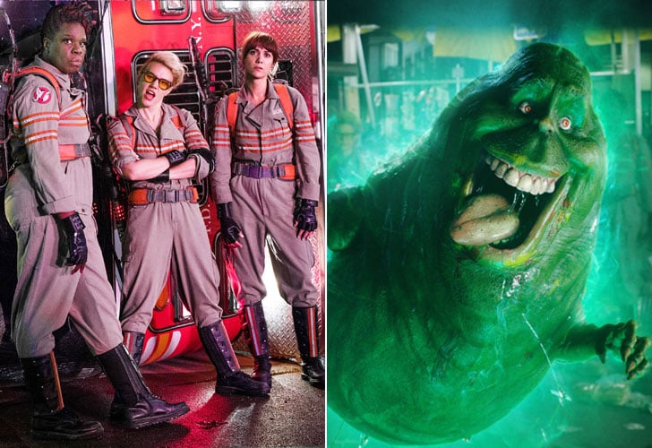 The Ghostbusters and the Slimer From Ghostbusters