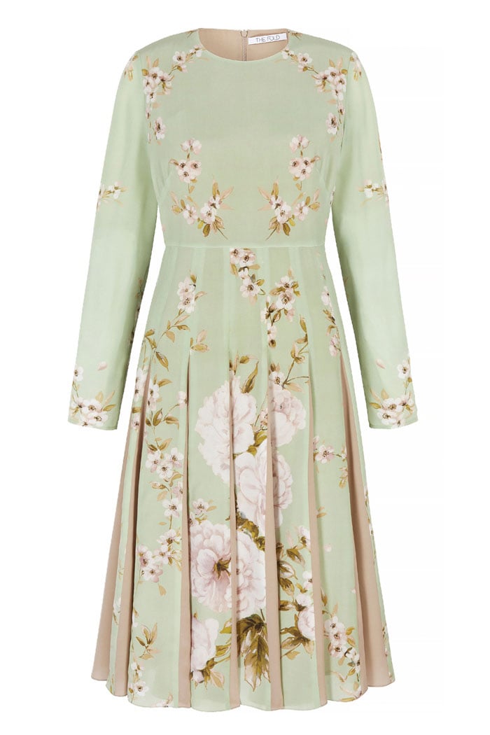 The Fold Hepburn Dress Bloom Print Silk ($695) | Pippa Middleton Dress ...