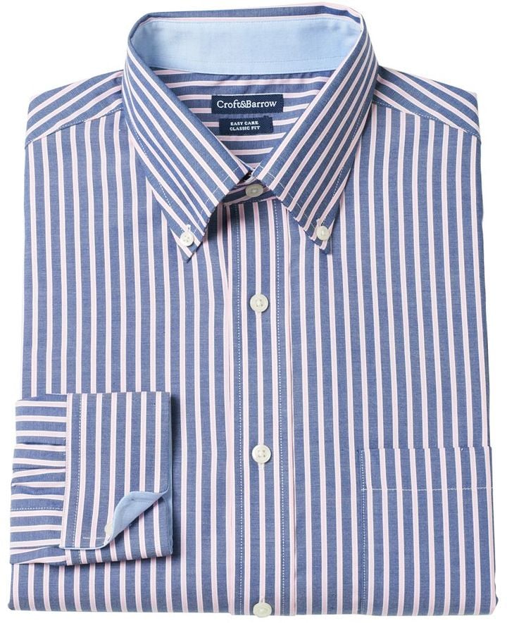 Croft & Barrow Striped Easy-Care Dress Shirt