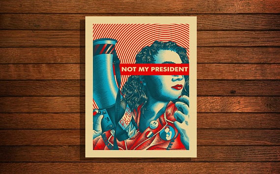 "not my president" artwork