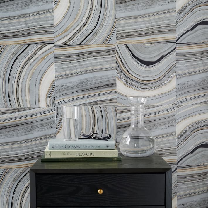 Strata Marble Tile Wallpaper ($229)