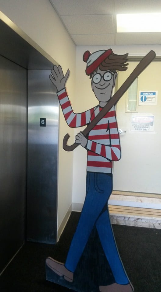Construction Worker Plays Where's Waldo With Hospital Kids
