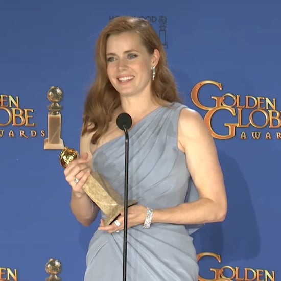 Amy Adams's Golden Globes Press Room Interview 2015